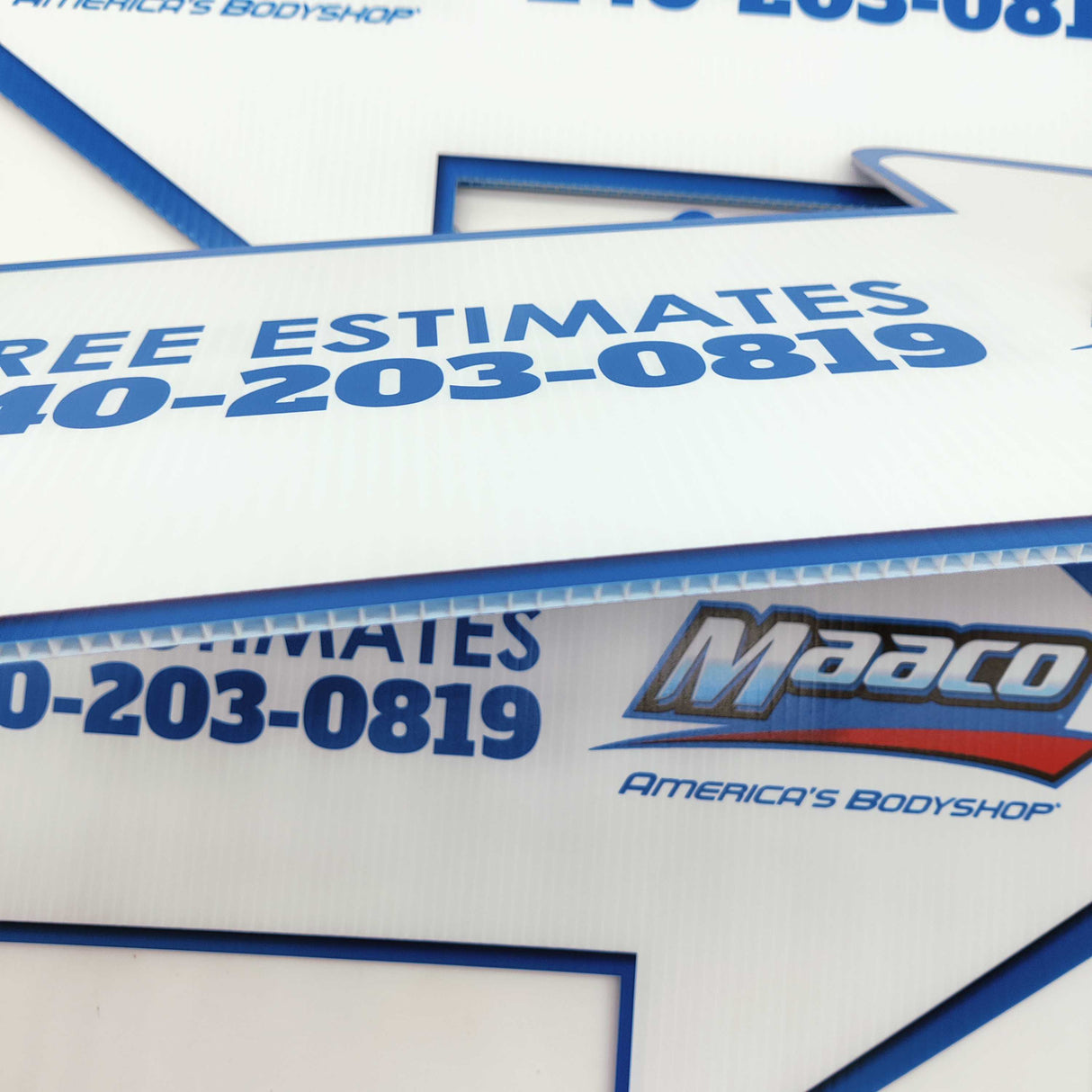 "Arrow Shaped Sign" Custom Yard Sign