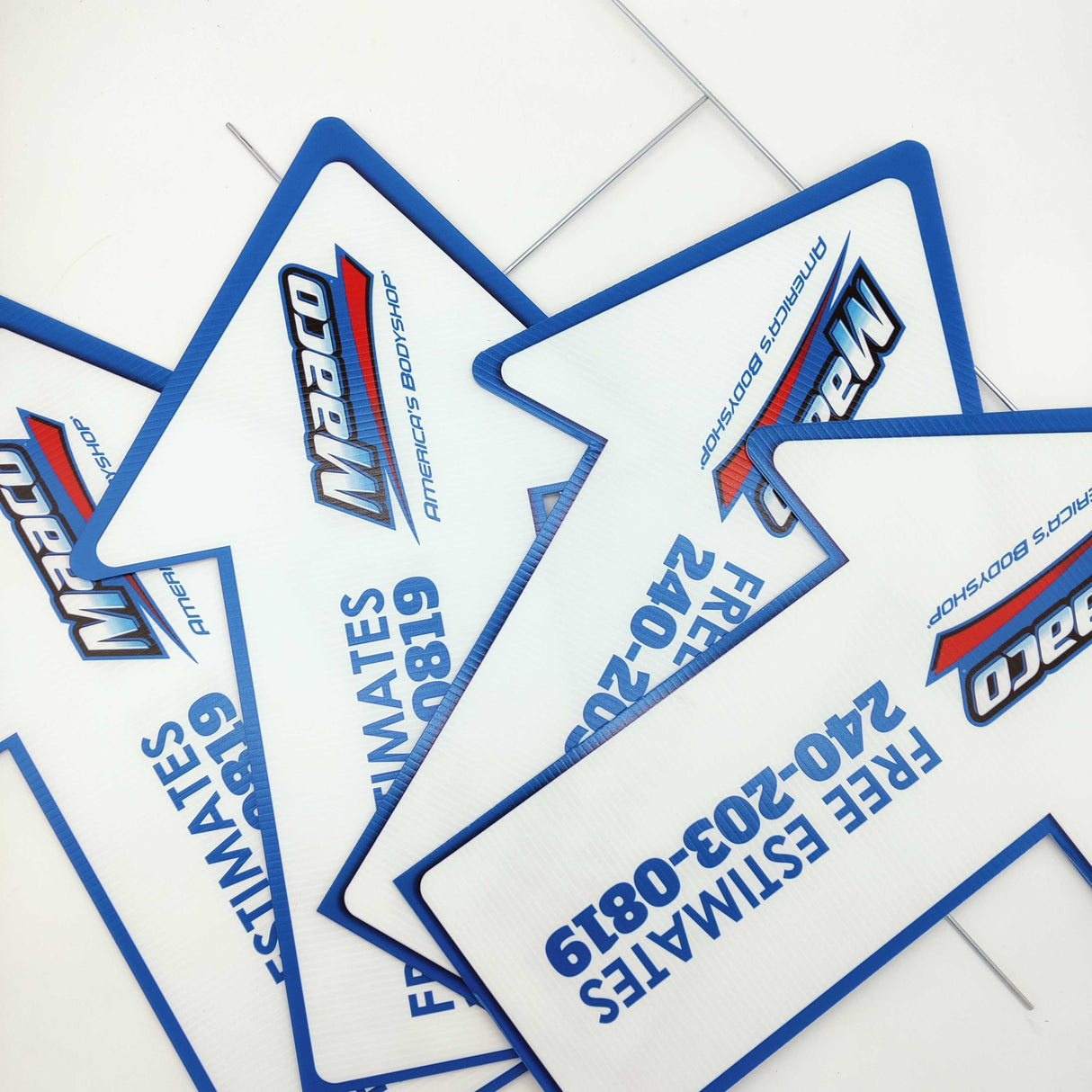 "Arrow Shaped Sign" Custom Yard Sign