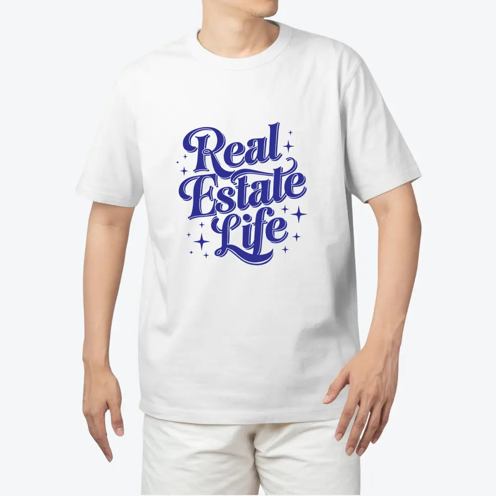 Real Estate T-Shirt "Real Estate Life" with sparkles