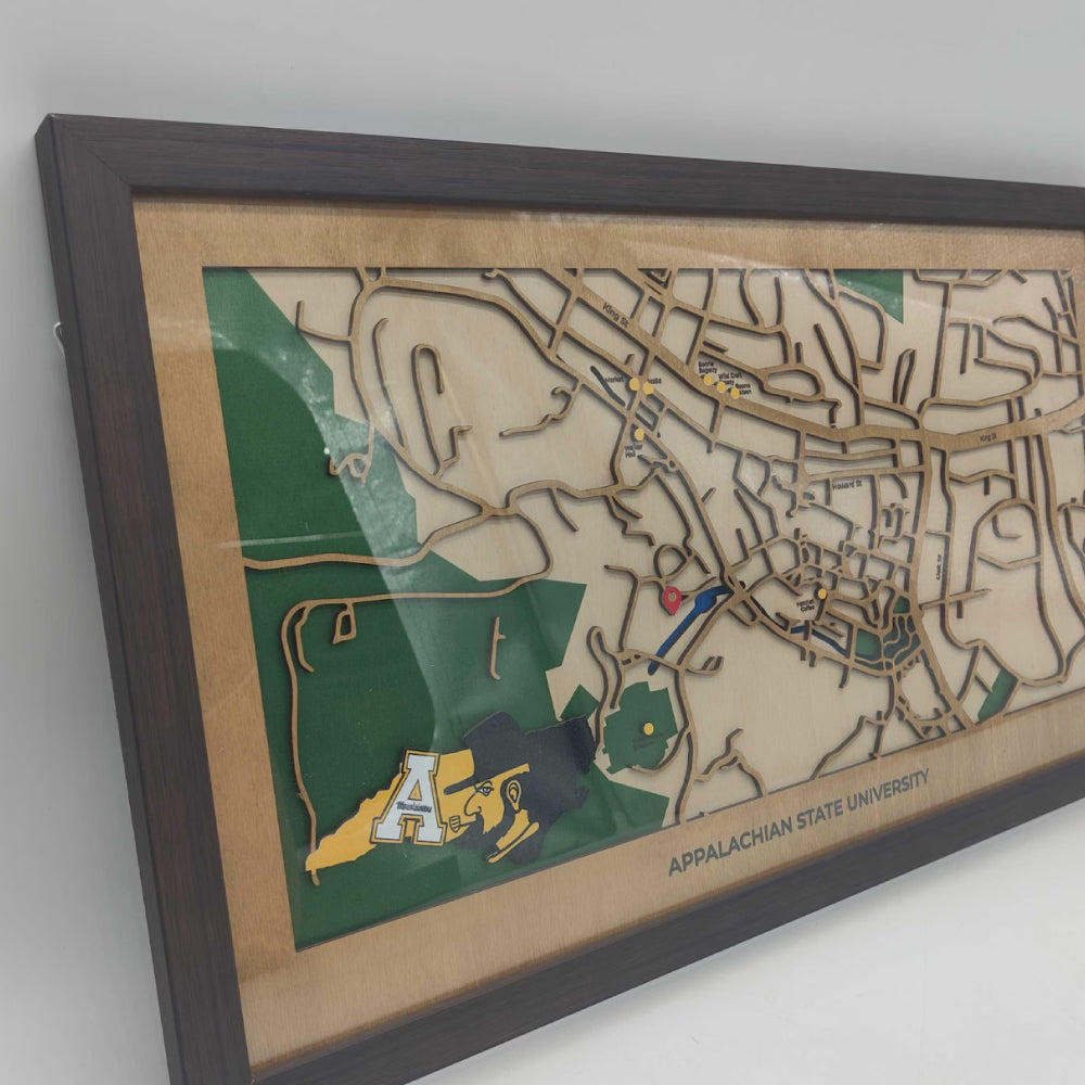 Custom 3D Wood Map