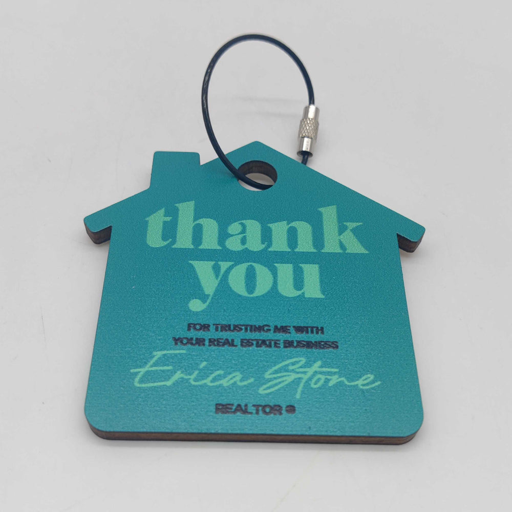 Custom Seaside Key Chain for Realtor