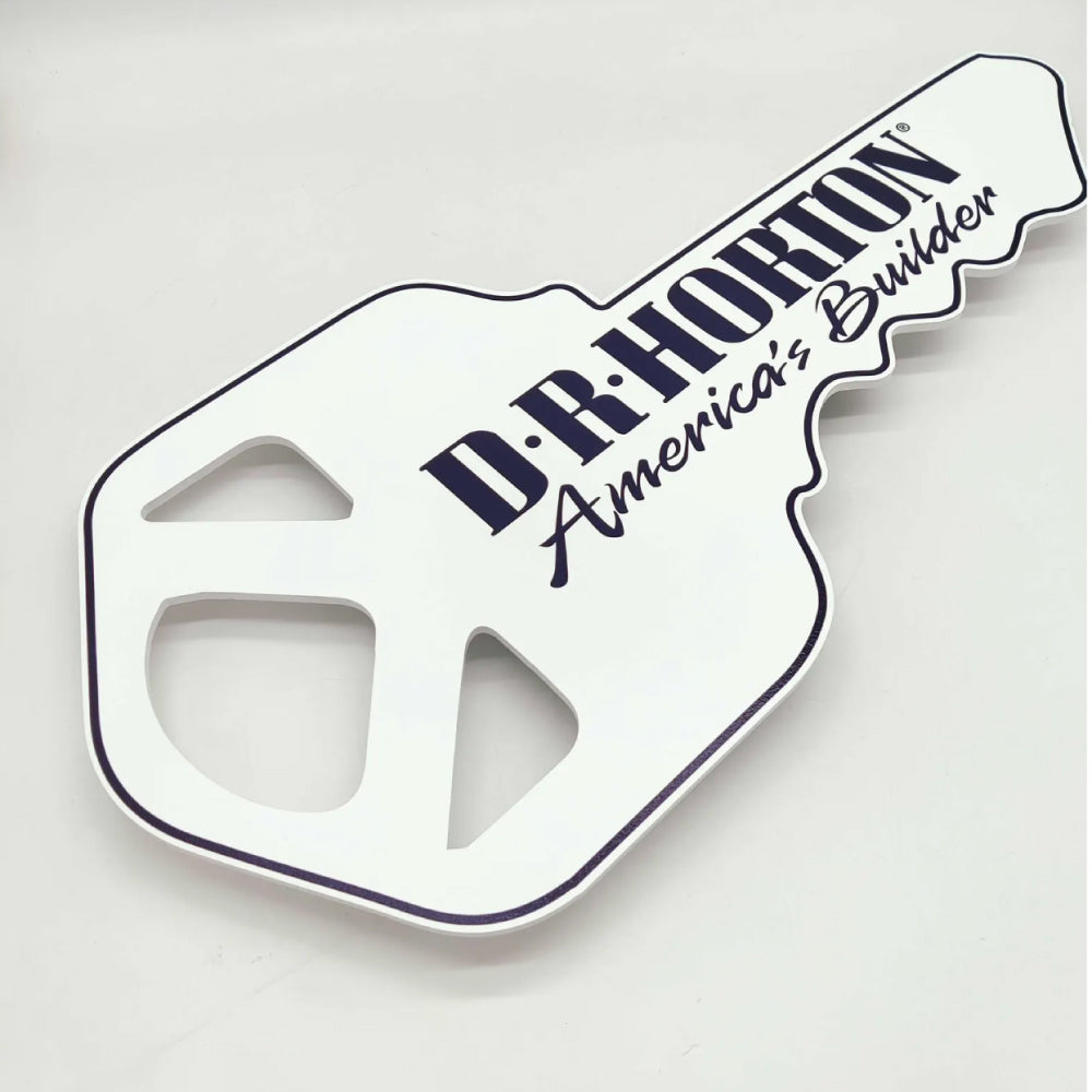 MInimalist White Lock Sign with Logo