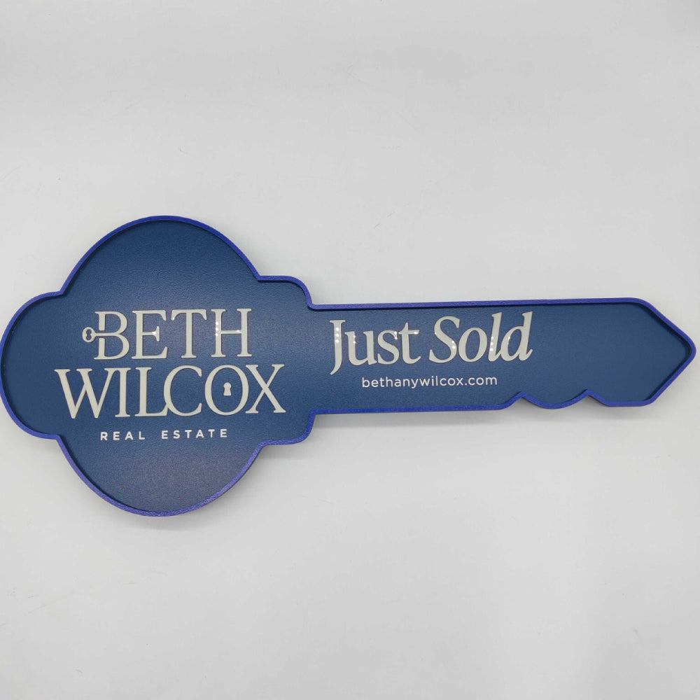 Closing Photo Prop Classic Sign with Mirrored Elements