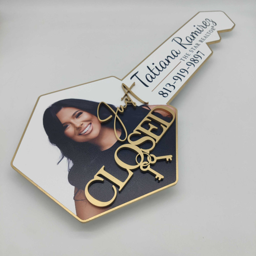 Closing Sign with Realtor Photo