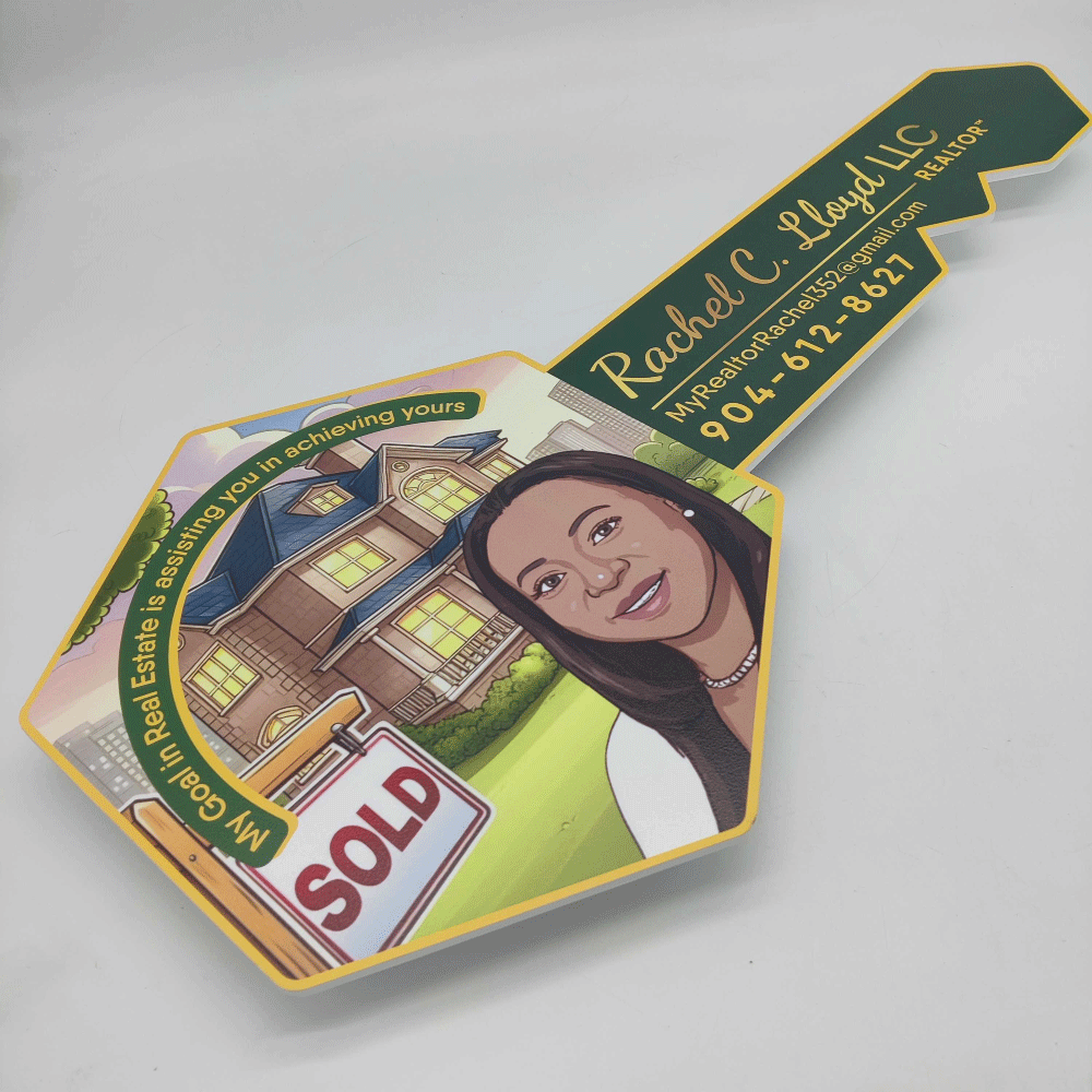 Flat Realtor Sign with "Photo"