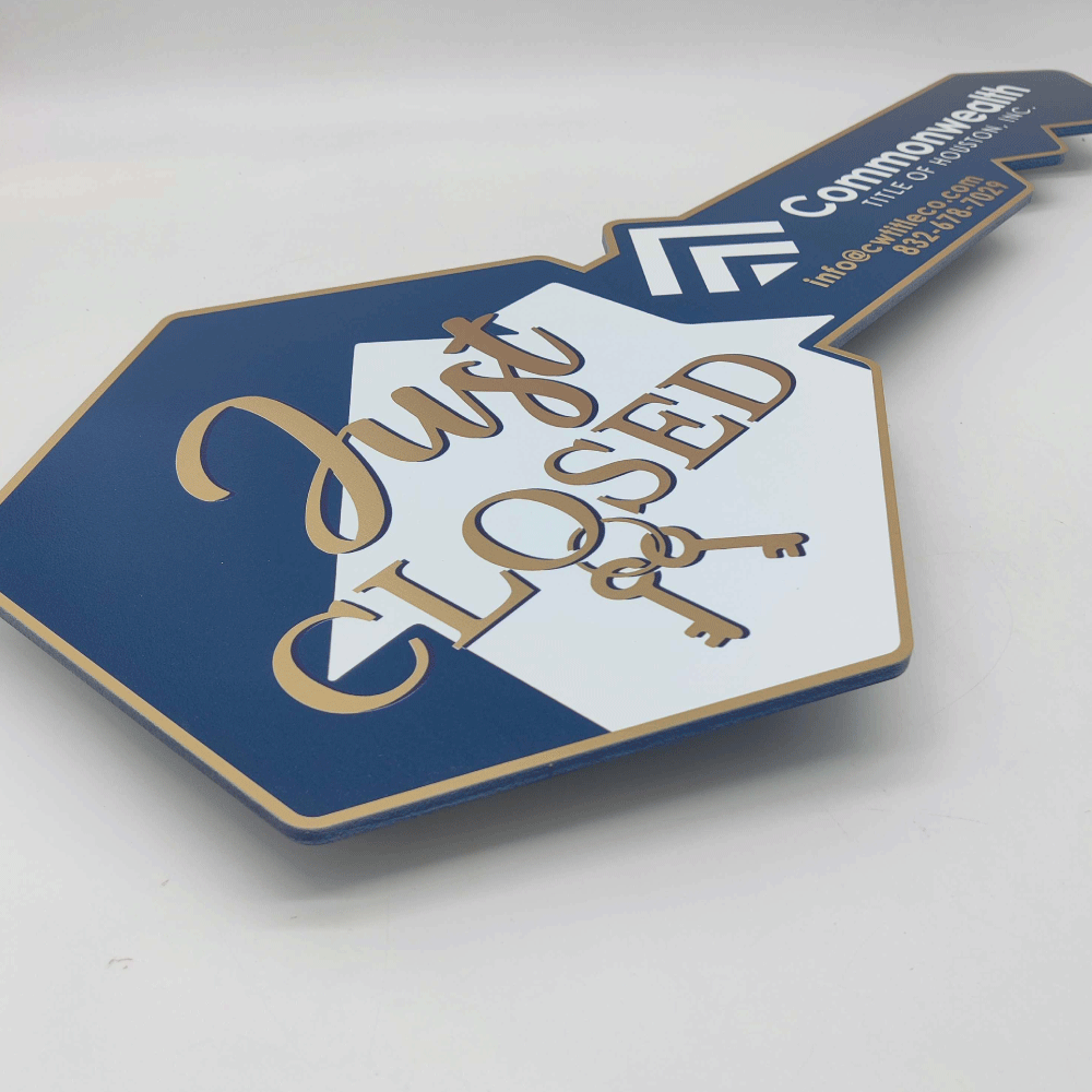 Flat Just Closed Realtor Sign