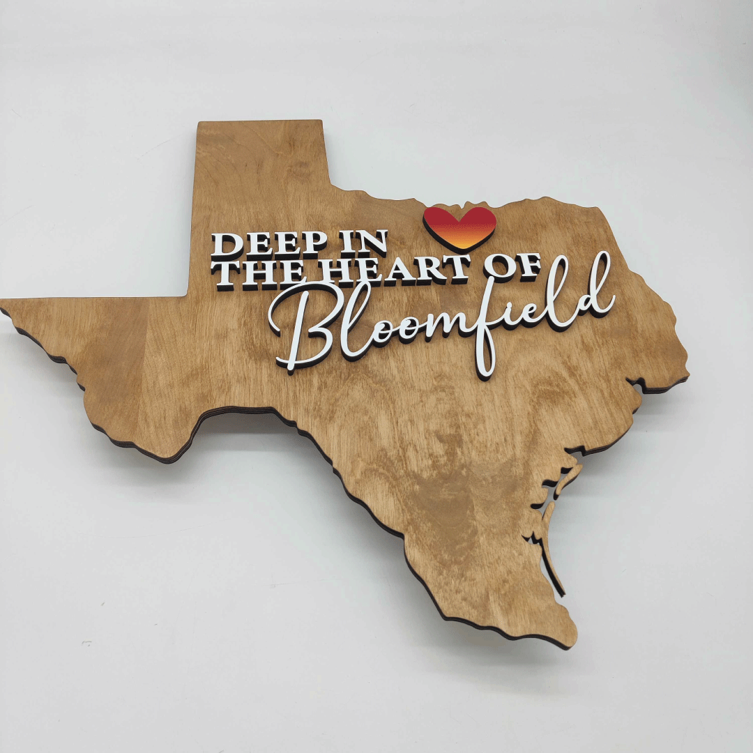 Deep in the heart of Bloomfield Texas Sign