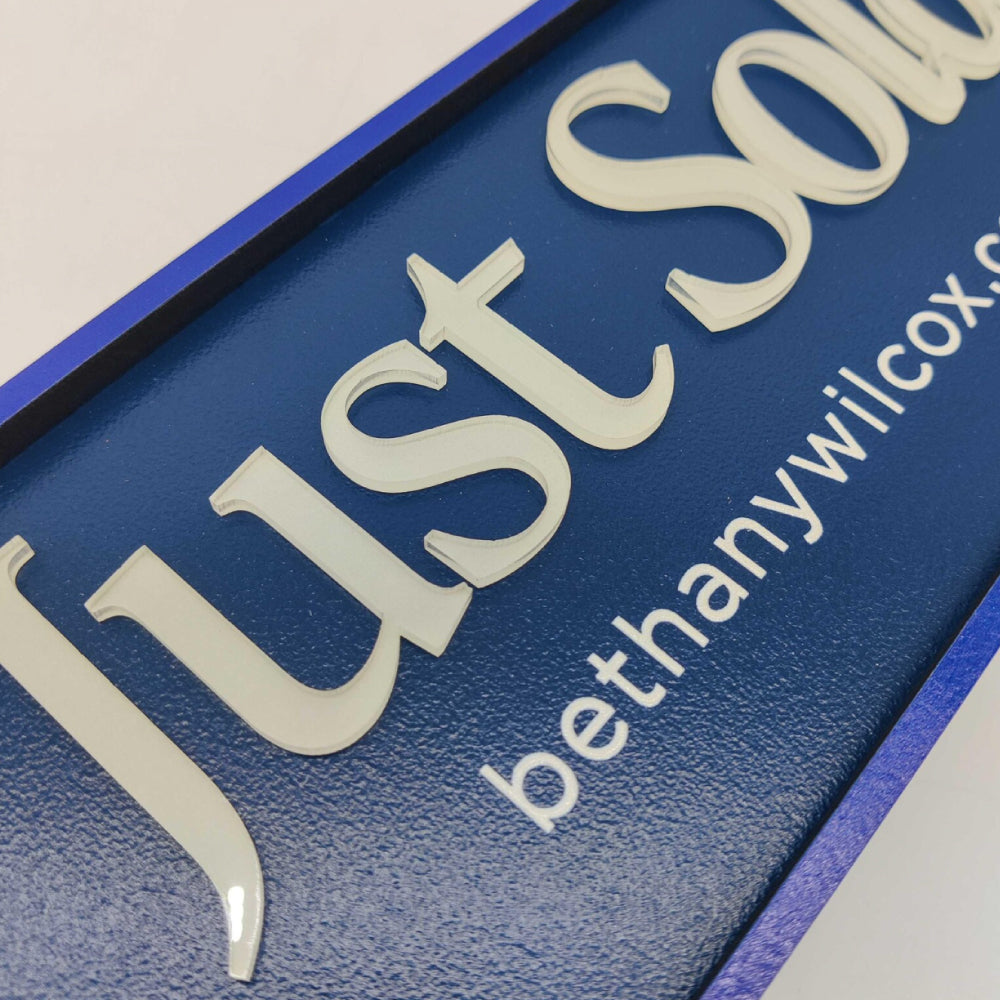 Closing Photo Prop Classic Sign with Mirrored Elements