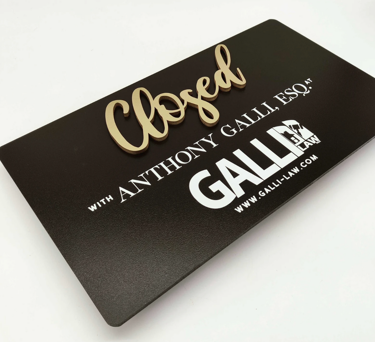 Rectangle Shaped Sign Props "Closed"