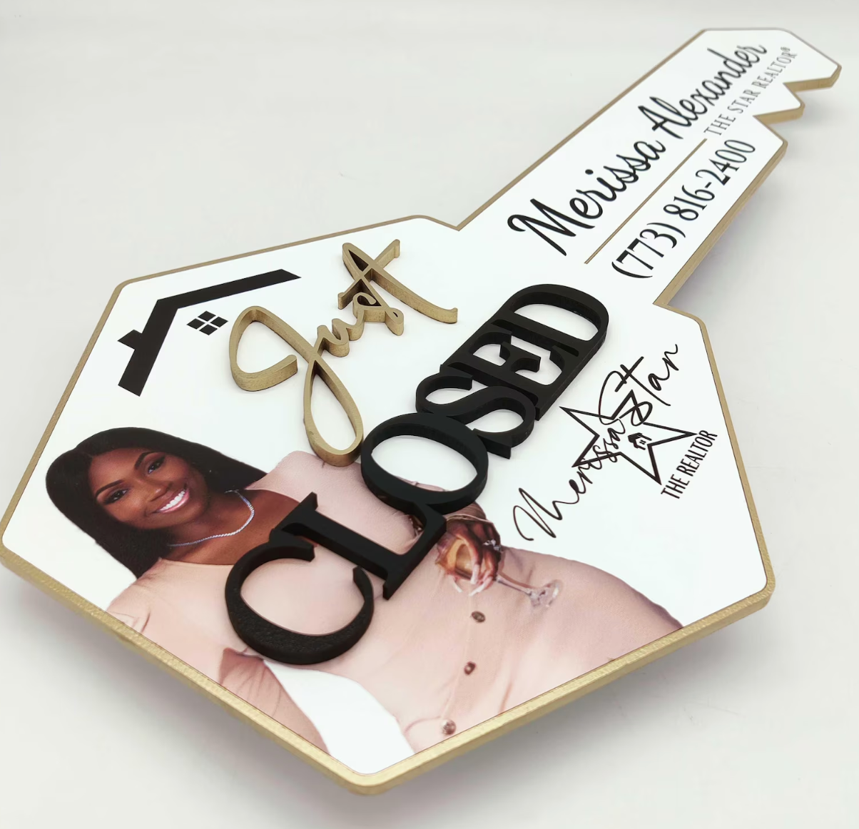 Just Closed Sign with Realtor Photo