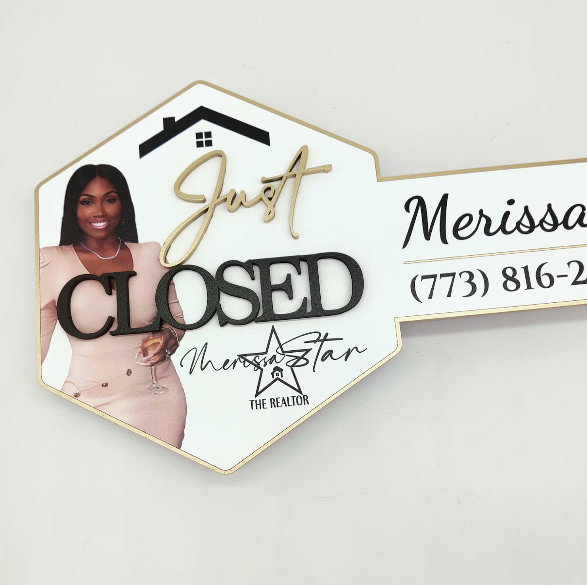 Just Closed Sign with Realtor Photo