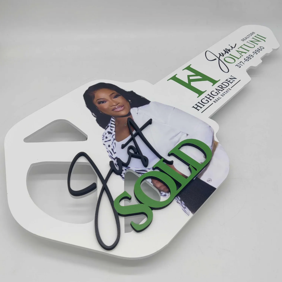 We Got The Keys Black sign