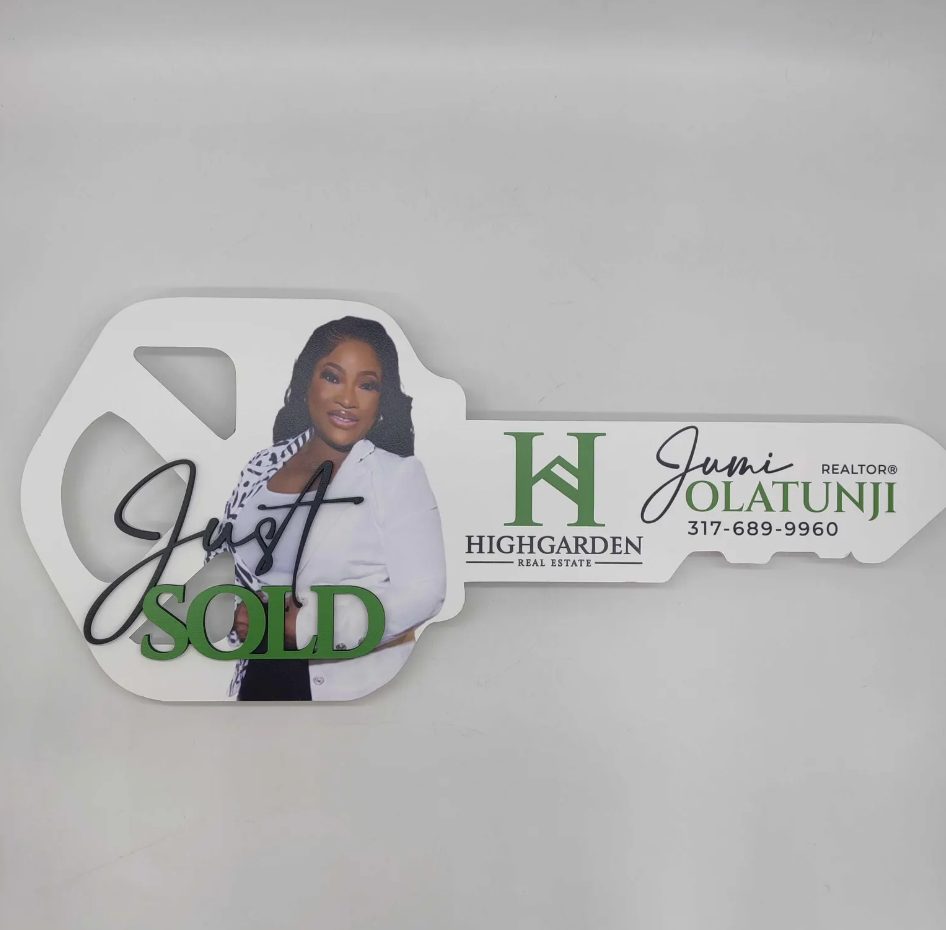 We Got The Keys Black sign