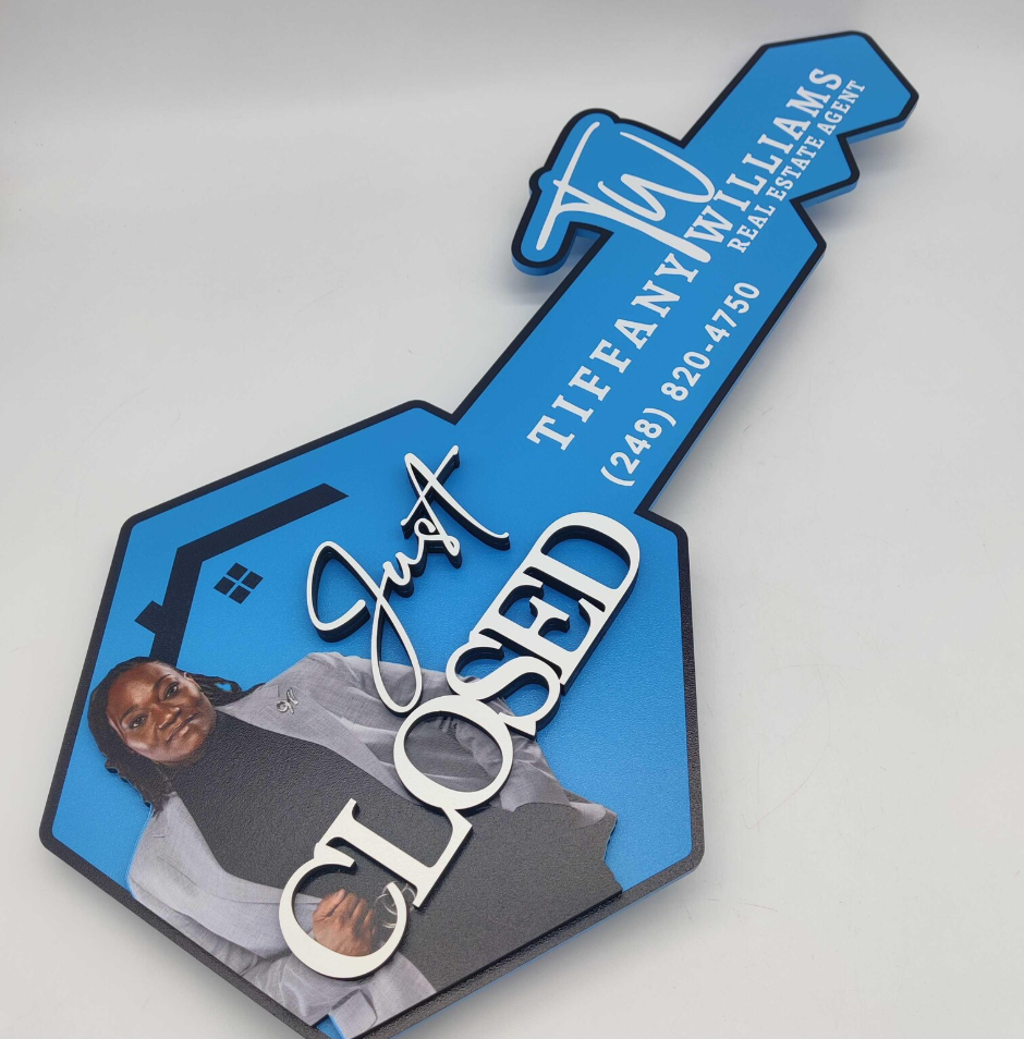 Oasis Blue Just Closed Sign