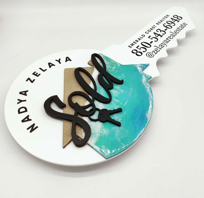 Round Shaped Sign "Epoxy House"