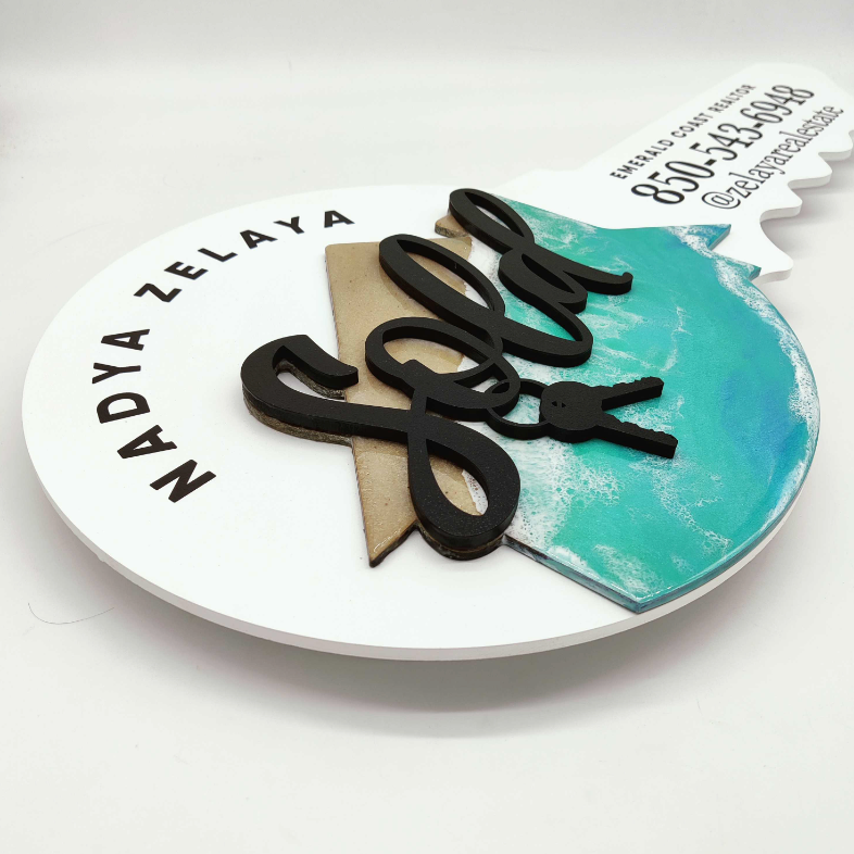 Round Shaped Sign "Epoxy House"