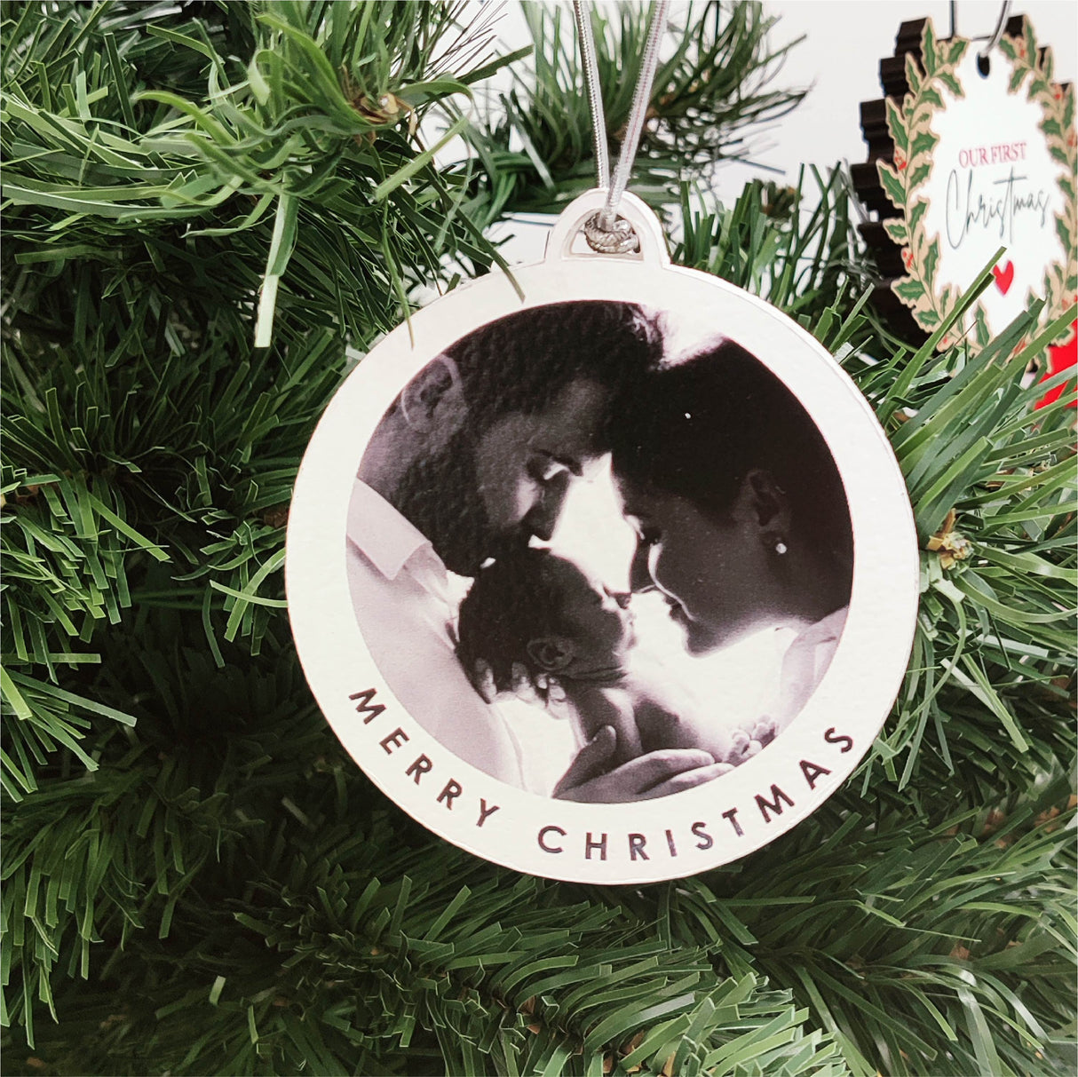 Merry Christmas Photo Ornament