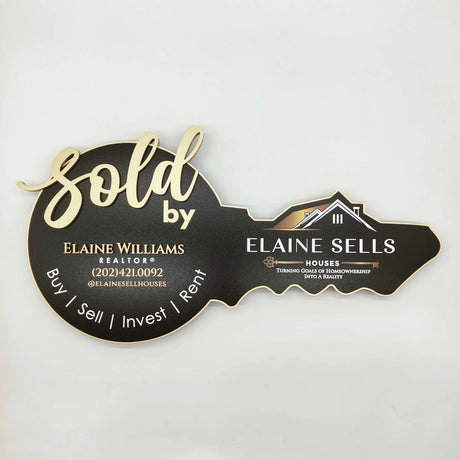 Sold By Sign "Elaine Sells"