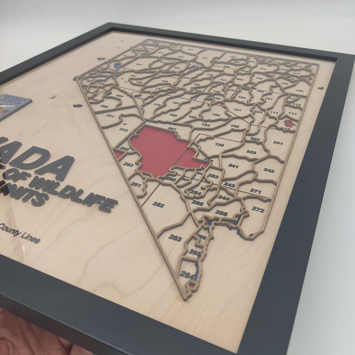 Personalized Wood Map Christmas Gift