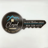 Black Round Shaped Key «Closed» - Real Estate Store
