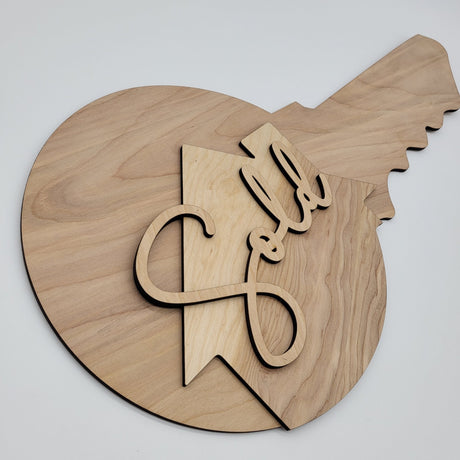 «Blank» Wood Key Ready to Paint (NOT Glued) - Real Estate Store