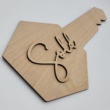 «Blank» Wood Key Ready to Paint (NOT Glued) - Real Estate Store