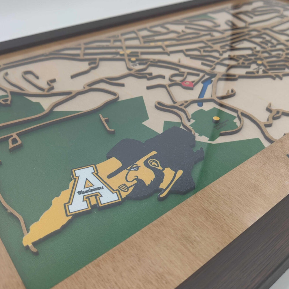 Custom 3D Wood Map
