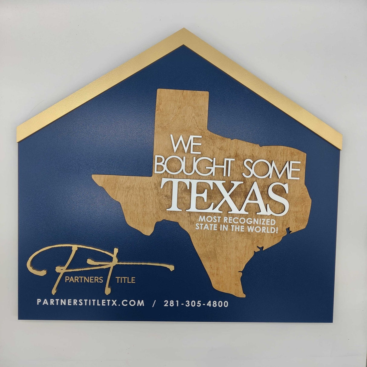 Closed House with USA State / We bought some Texas - Real Estate Store
