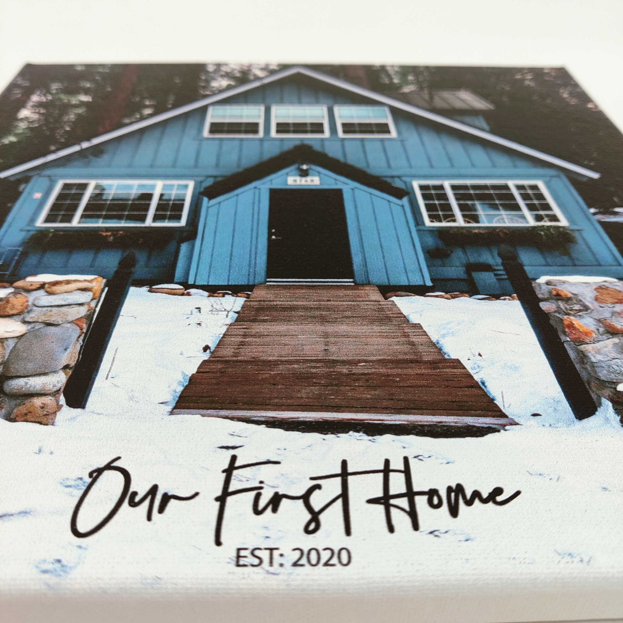 Custom Canvas House Print - Real Estate Store