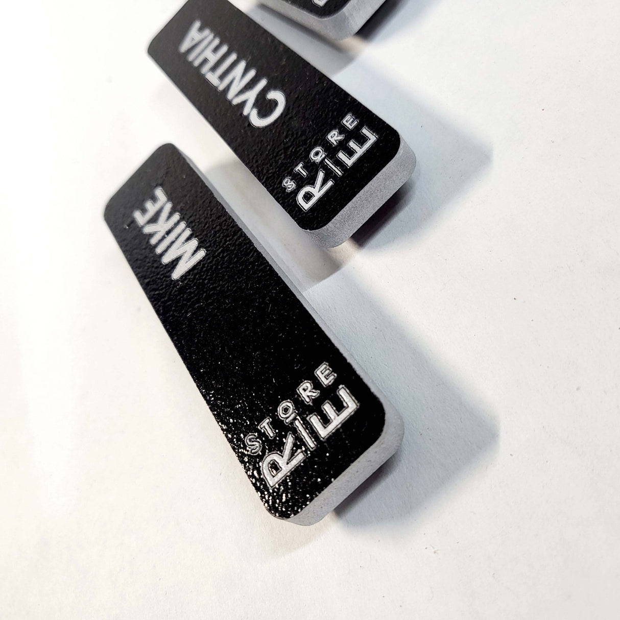 Custom Engraved Name Tag Badge - Real Estate Store