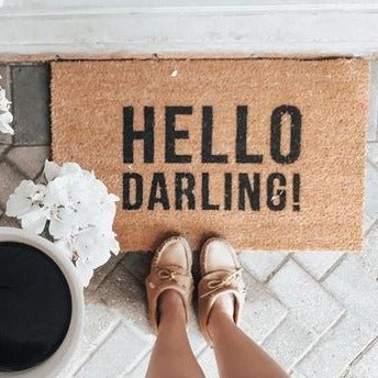 Door Mat «Hello Darling!» - Real Estate Store