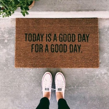 Door Mat «Hello/Bye» dark - Real Estate Store