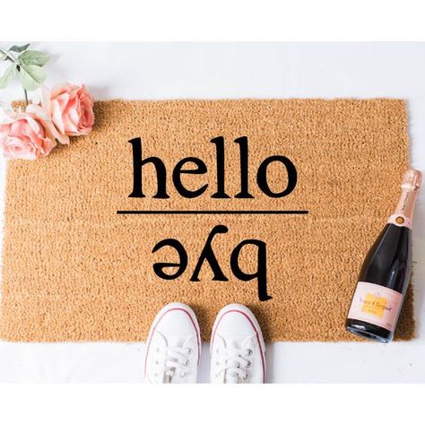 Door Mat «Hello/Bye» light - Real Estate Store