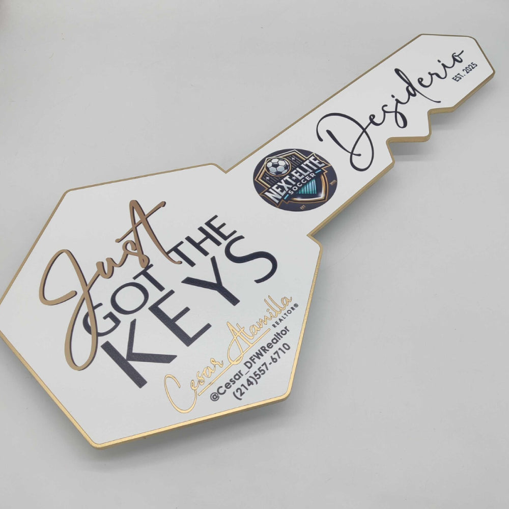 Just got the keys sign