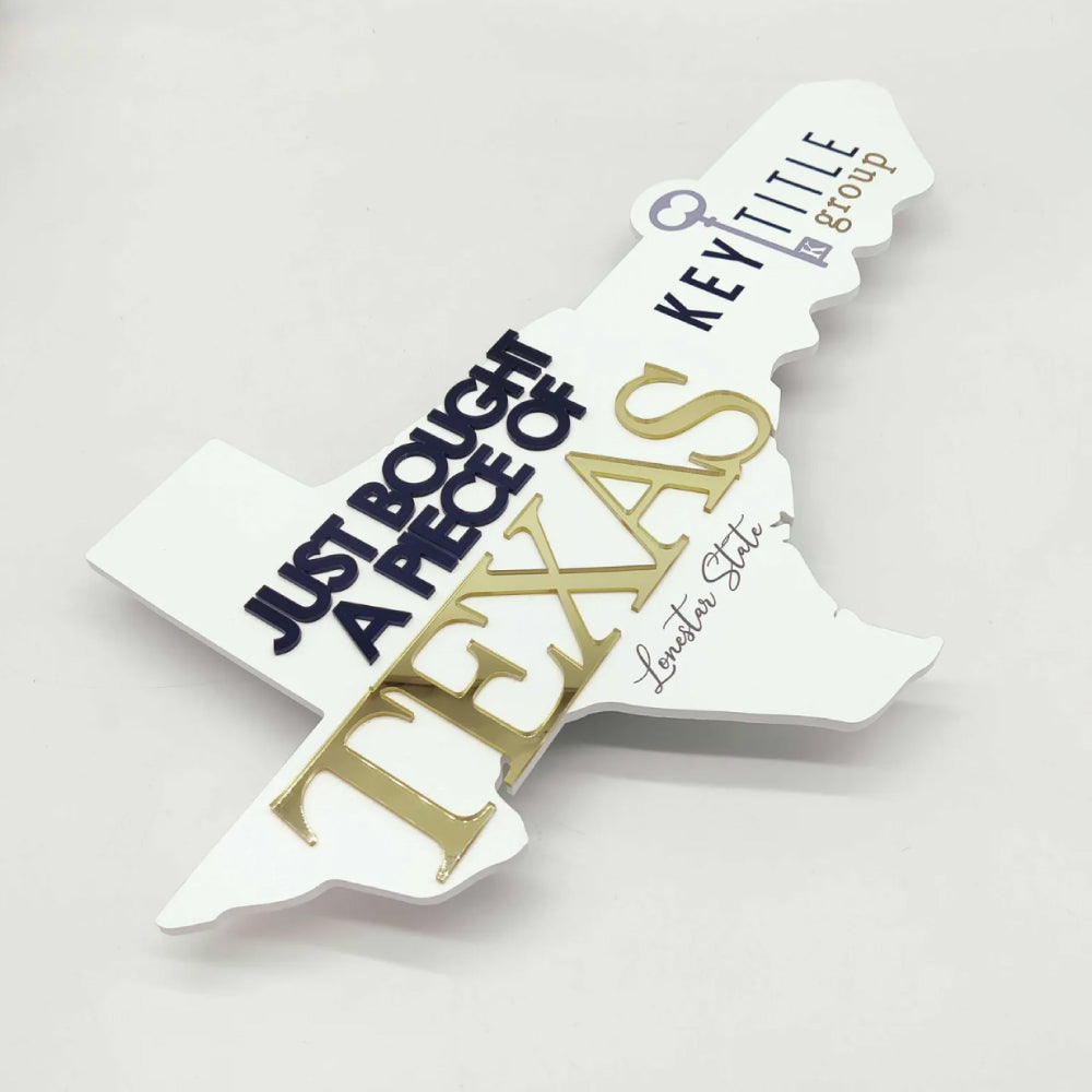 Key-Shaped USA State Texas