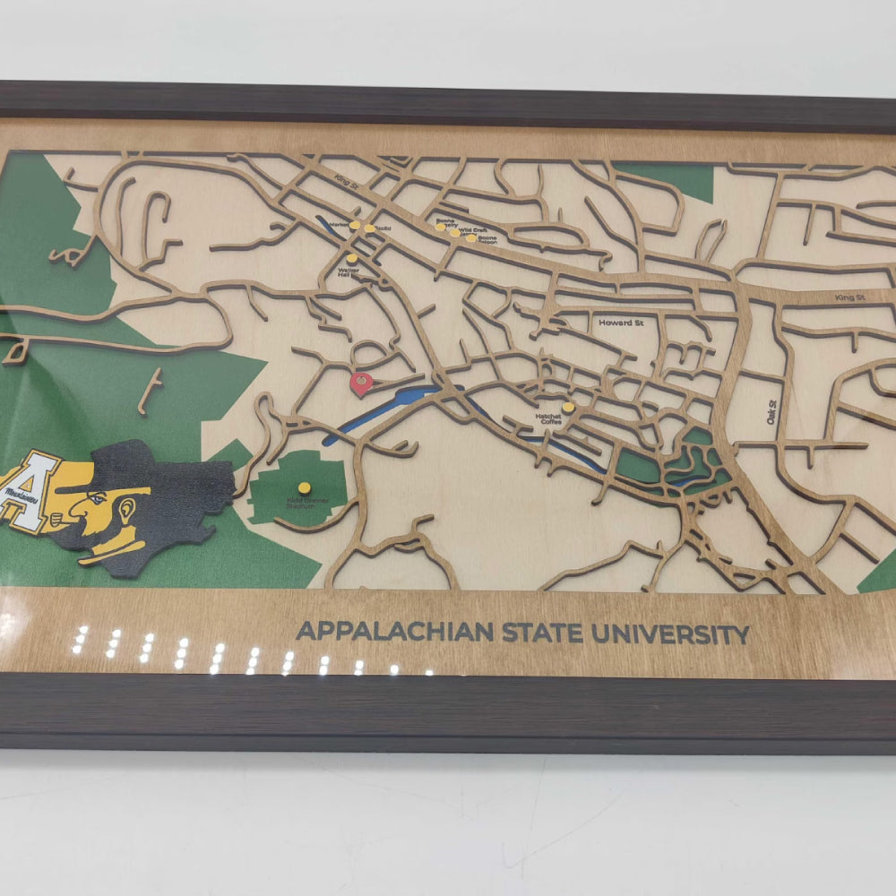 Custom 3D Wood Map