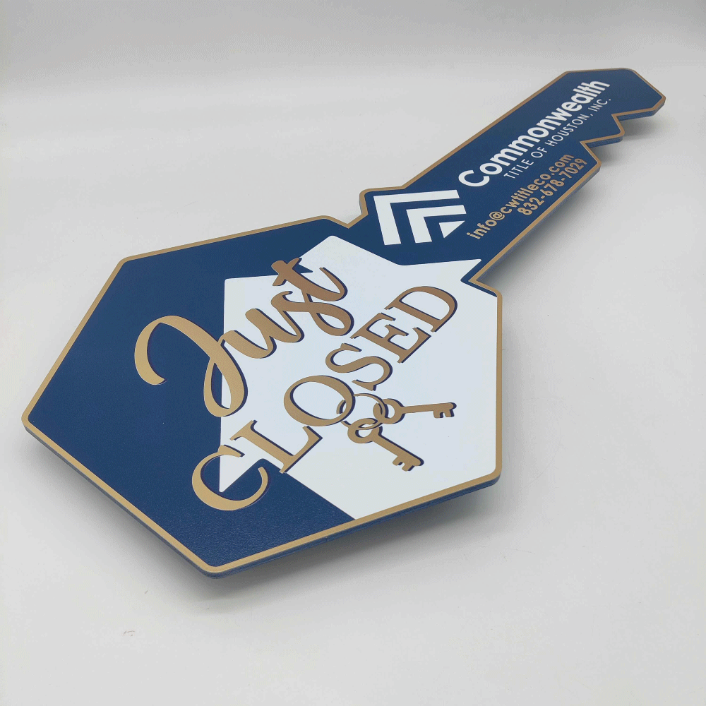 Flat Just Closed Realtor Sign