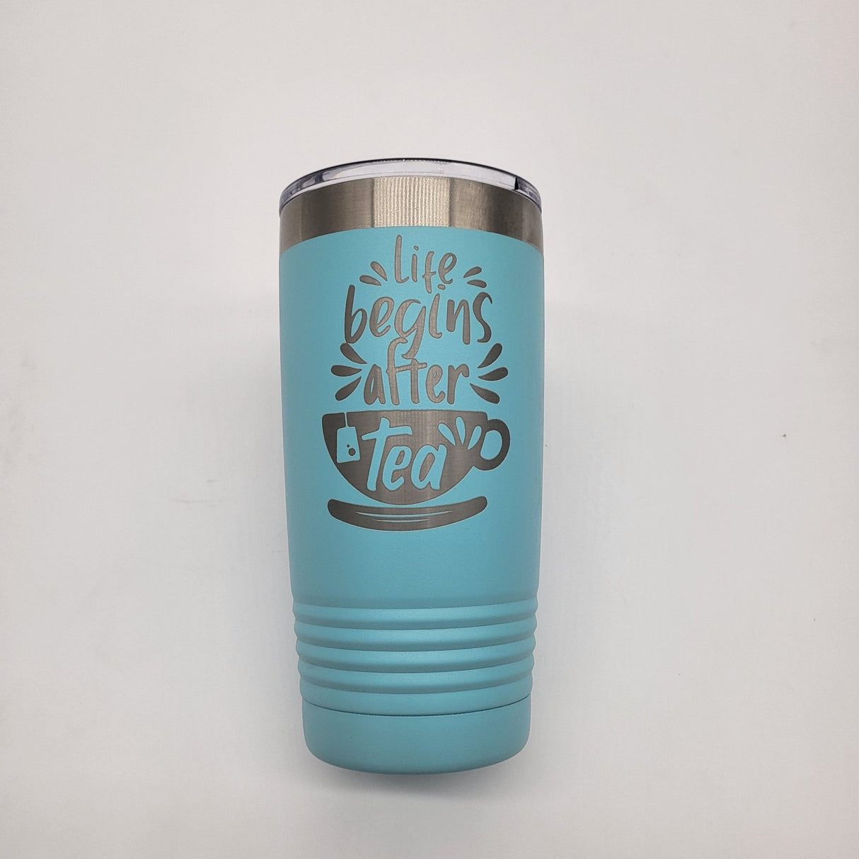 Engraved Tumbler «Life Begins After Tea» - Real Estate Store