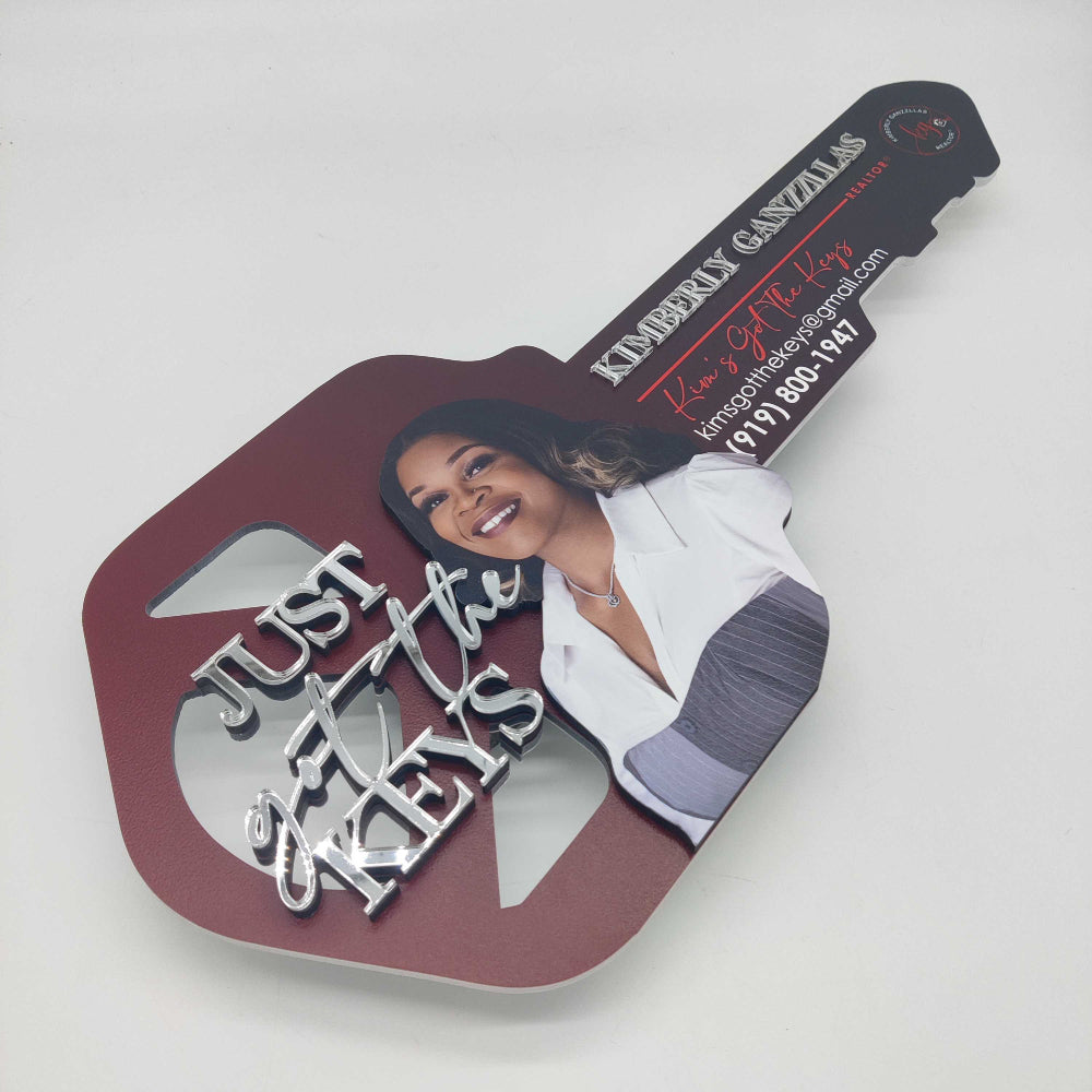 Red and Black Gradient Sign