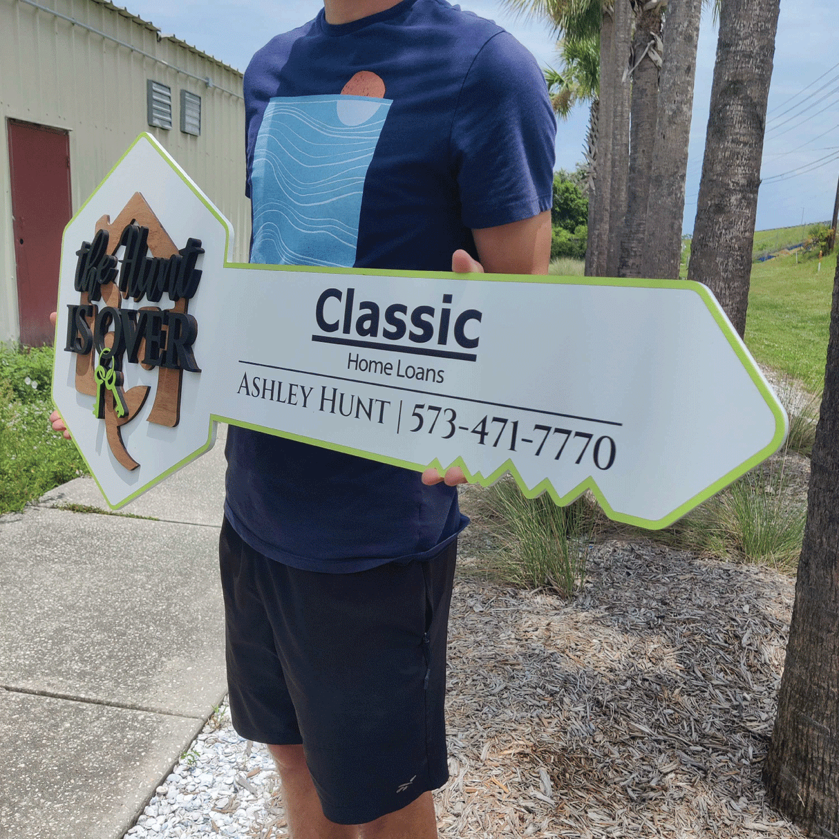 The Hunt is Over Sign