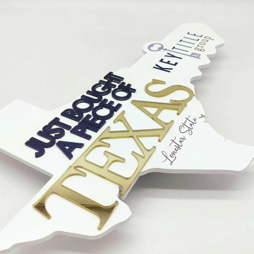 Key-Shaped USA State Texas