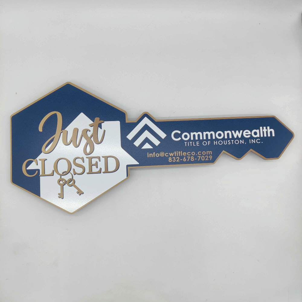 Flat Just Closed Realtor Sign