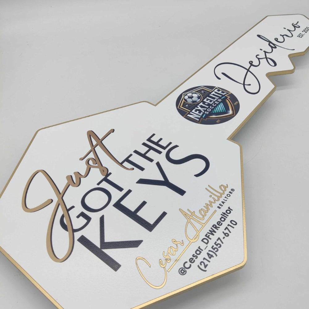 Just got the keys sign