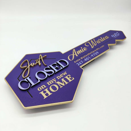 Hexagon Key with Outline - Real Estate Store