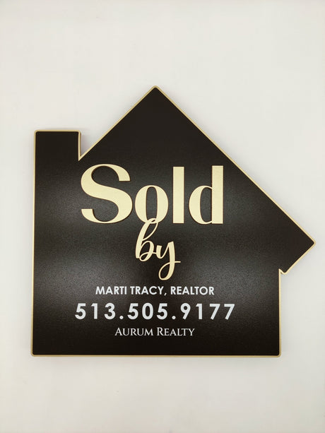 House Shaped House Shaped Sign - Real Estate Store