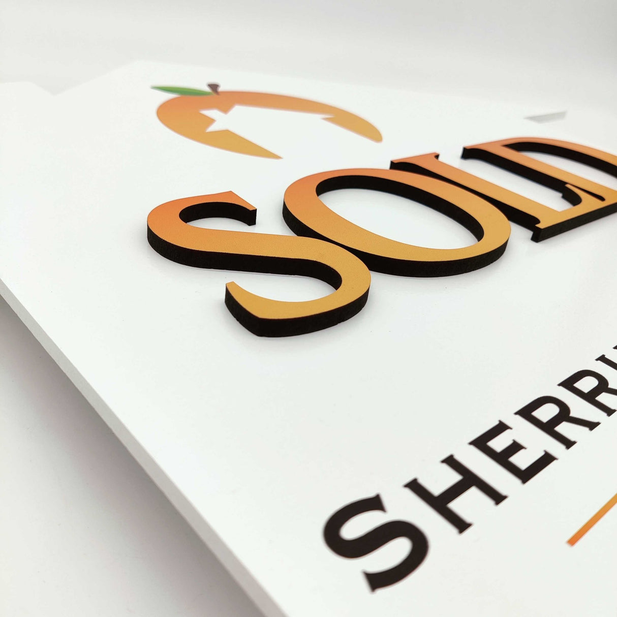 House Shaped Sign «Sold» - Real Estate Store