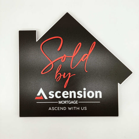 House Shaped Sold by House Sign - Real Estate Store