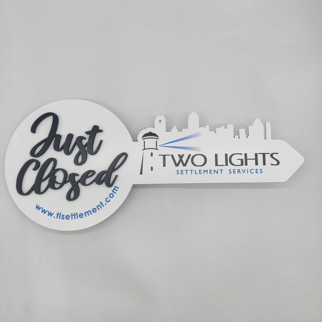 Just Closed Sign Two Lights