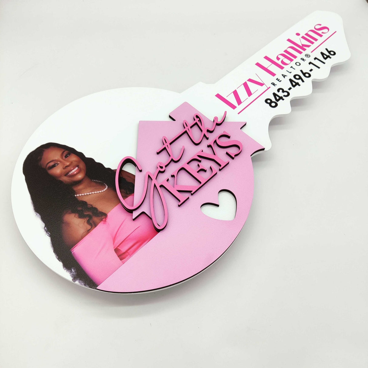 Key Shaped Props Got The Keys Sign - Real Estate Store