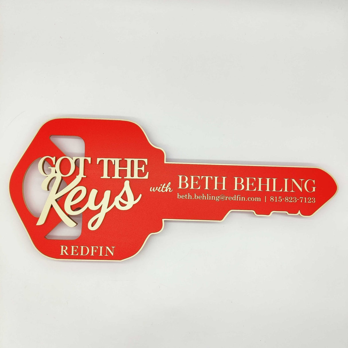 Key Shaped Props Got the keys Sign - Real Estate Store